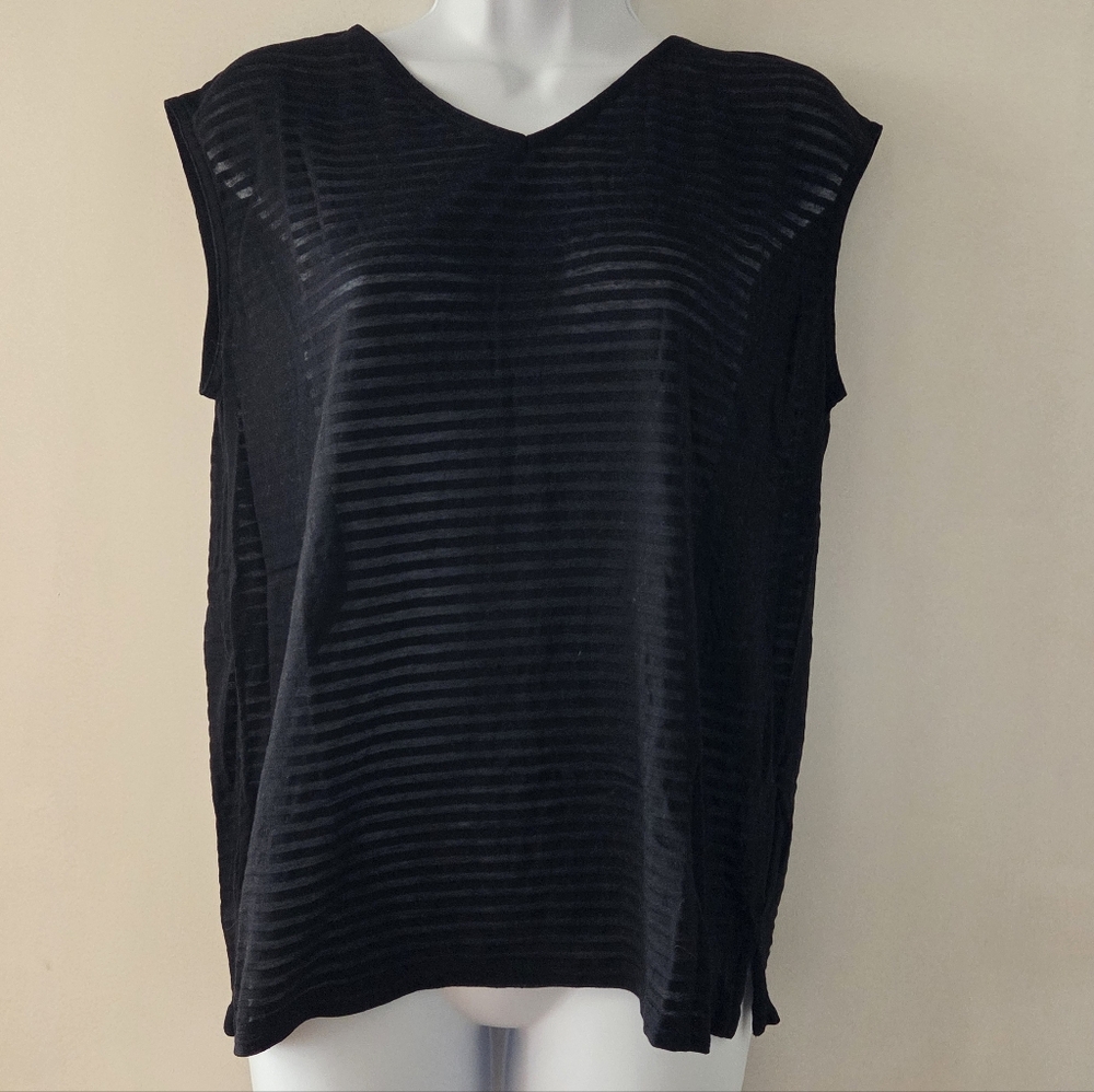 Gap Sheer Striped Blouse Size XS